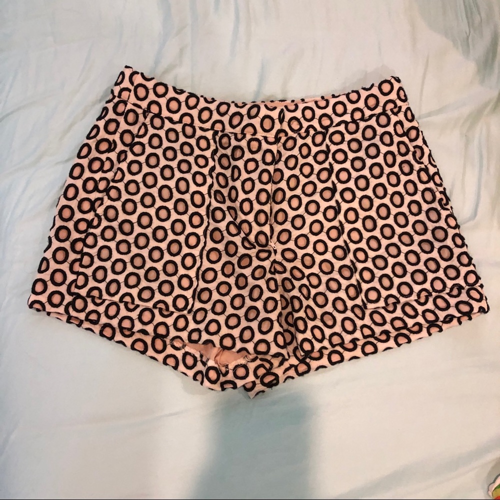 J. Crew high rise polka dot shorts!